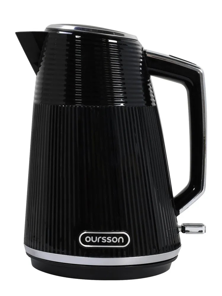 Изображение Электрический чайник Oursson KE1736W/BL (2200 Вт/1,7 л /пластик/черный)