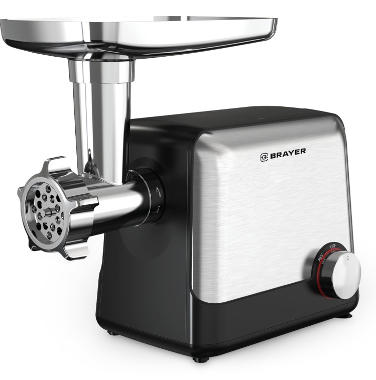 Изображение Мясорубка Brayer BR1613 (1800 Вт /2 кг/мин/черный)