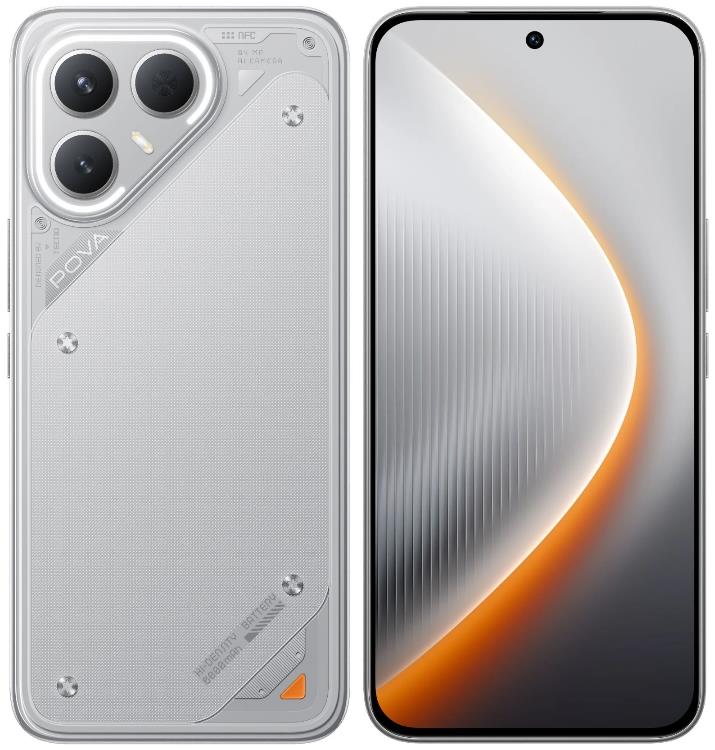 Изображение Смартфон TECNO Pova 7 Pro 5G (256 Гб/8 Гб) серый