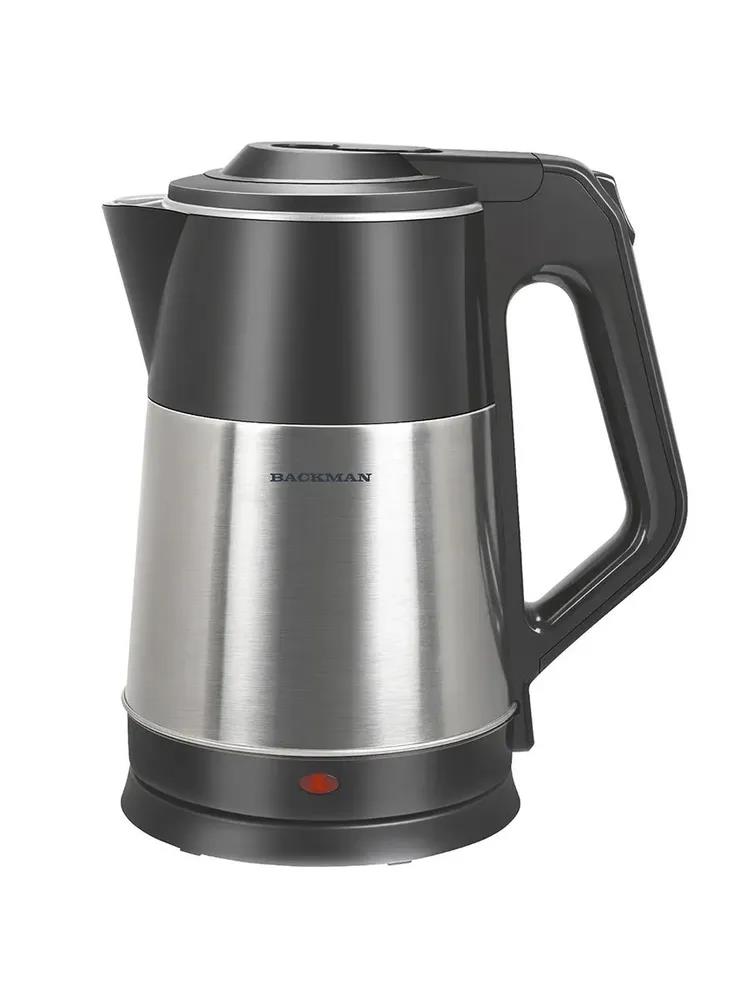Изображение Электрический чайник BACKMAN BM-TEA 727 (2200 Вт/2,3 л /металл/черный)