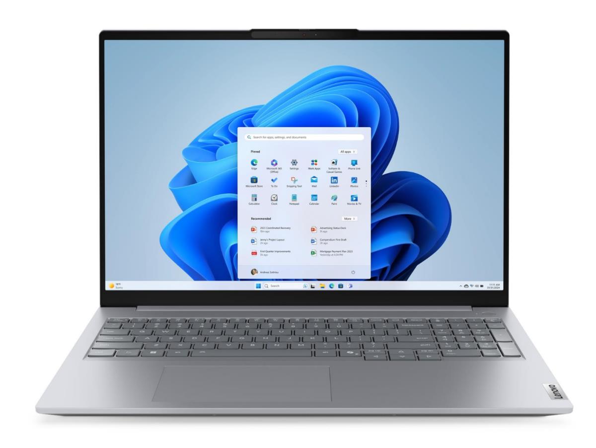 Изображение Ноутбук Lenovo ThinkBook 16 G8 IRL (Intel 13420H 2100 МГц/ SSD 512 ГБ  /RAM 16 ГБ/ 16" 1920x1200/VGA встроенная/ Без ОС) (21SH00JEFW)