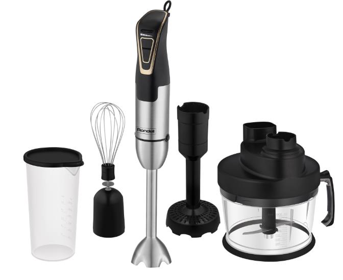Изображение Блендер Rondell RDE-1303 (погружной/1800 Вт/серебристый, черный)