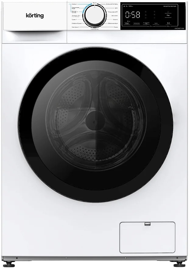 Изображение Стиральная машина Korting KWD 48IT1496, белый (фронтальная, 8 кг, 1400 об/мин )