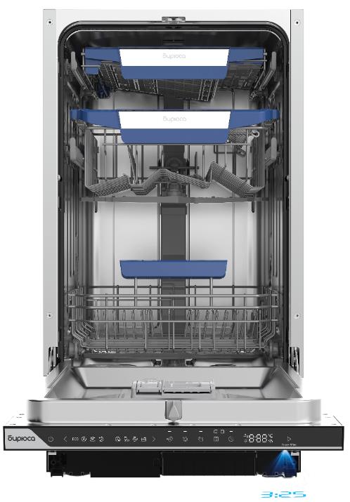Изображение Встраиваемая посудомоечная машина Бирюса DWB-410/5 (узкая, 10 комплектов)