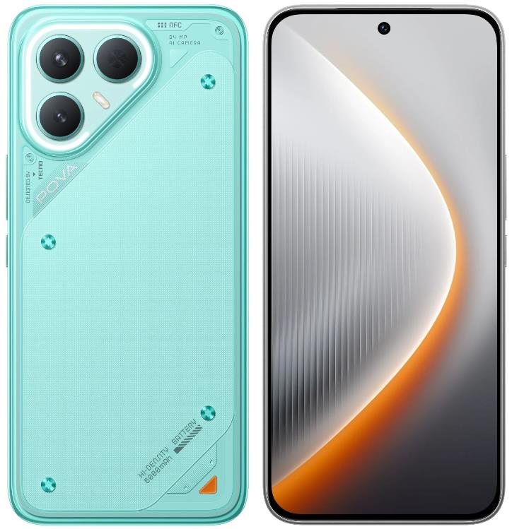 Изображение Смартфон TECNO Pova 7 Pro 5G (256 Гб/12 Гб) бирюзовый