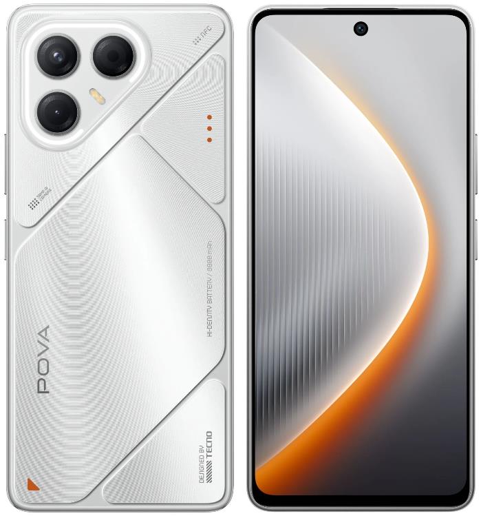 Изображение Смартфон TECNO POVA 7 5G (256 Гб/8 Гб) серебристый