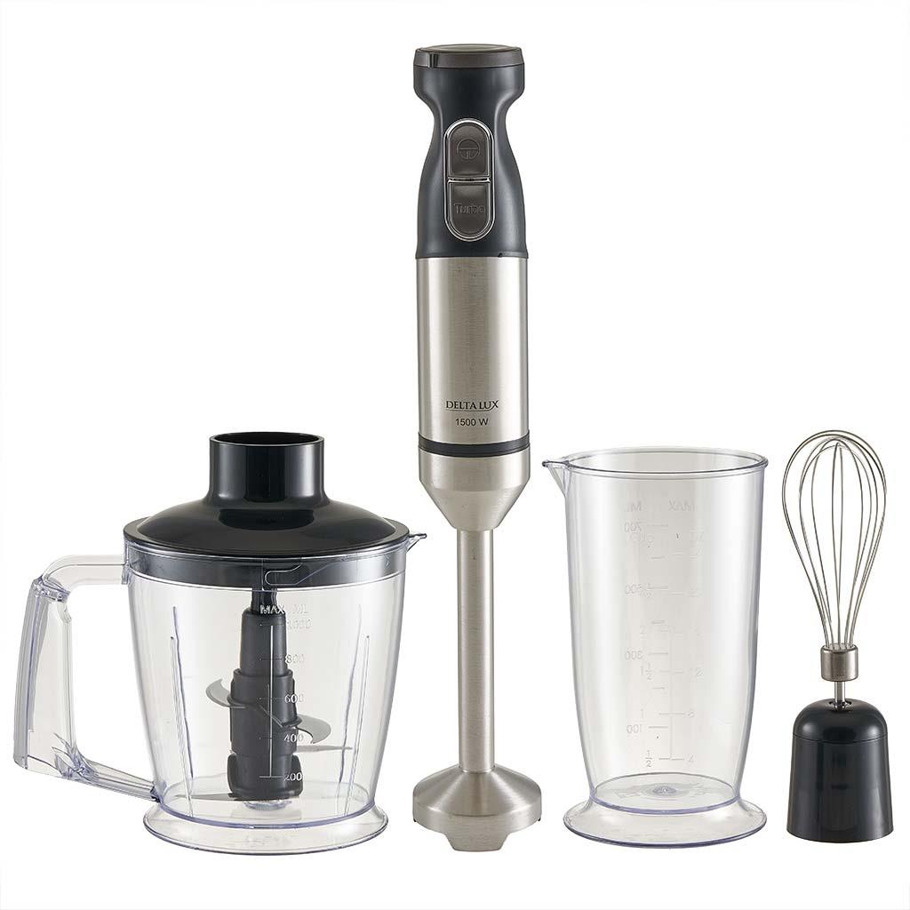 Изображение Блендер DELTA LUX DE-7011B (погружной/1500 Вт/черный, стальной)