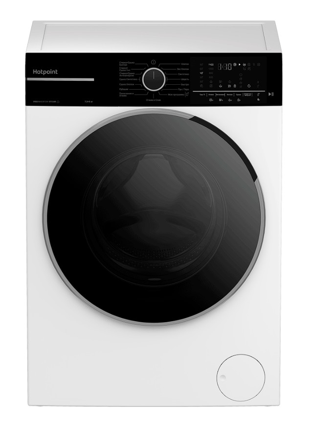Изображение Стиральная машина HOTPOINT WDSH 75549 VBX, белый (фронтальная, 7,5 кг, 1400 об/мин )