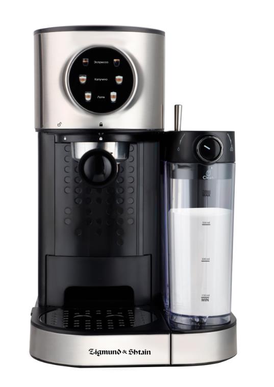 Изображение Кофеварка Zigmund & Shtain Al Caffe ZCM-890 (рожковая//1600 Вт )