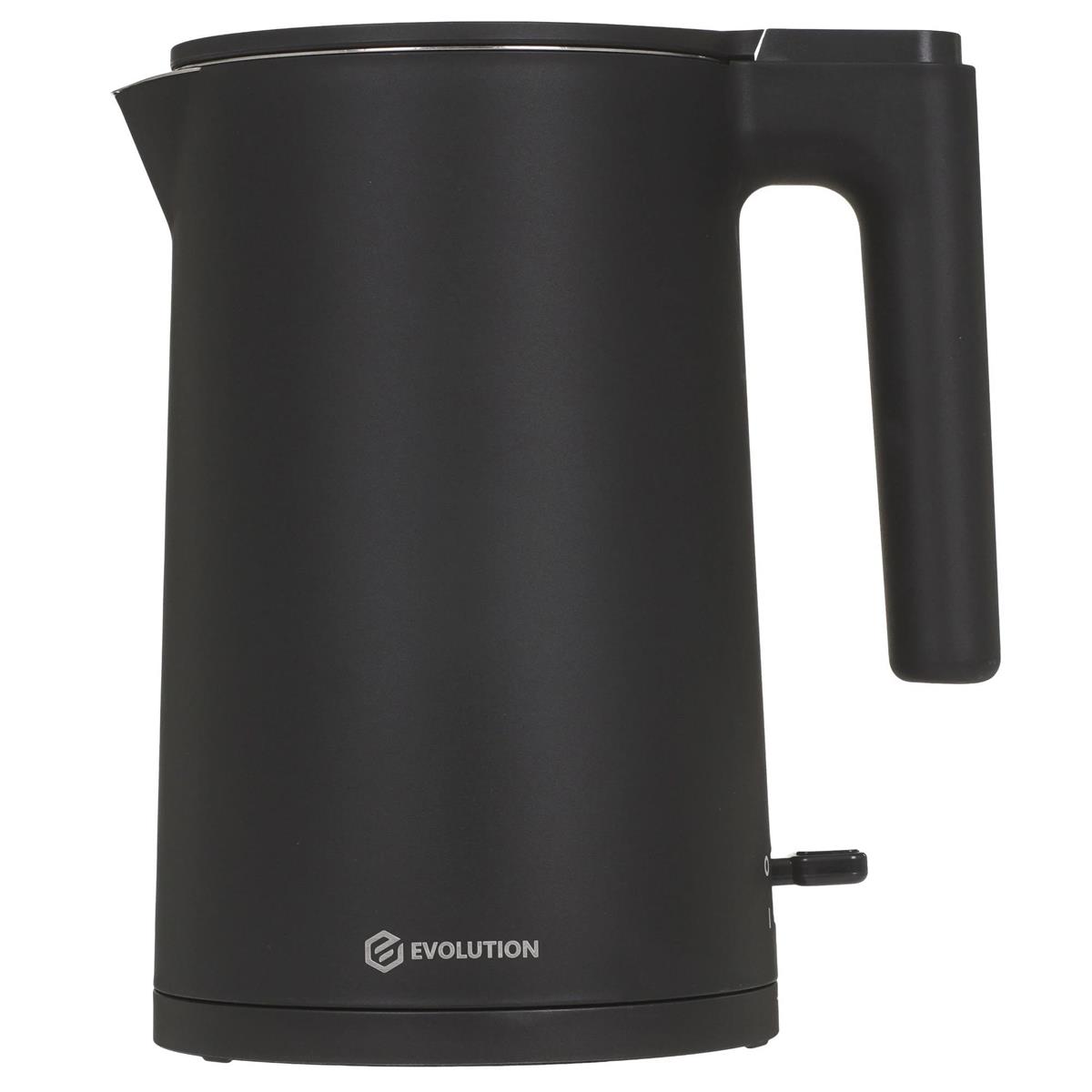 Изображение Электрический чайник EVOLUTION KP17221 Black (2200 Вт/1,7 л /пластик/черный)