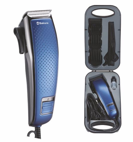 Изображение Машинка для стрижки  Sakura SA-5116BL, черный, синий