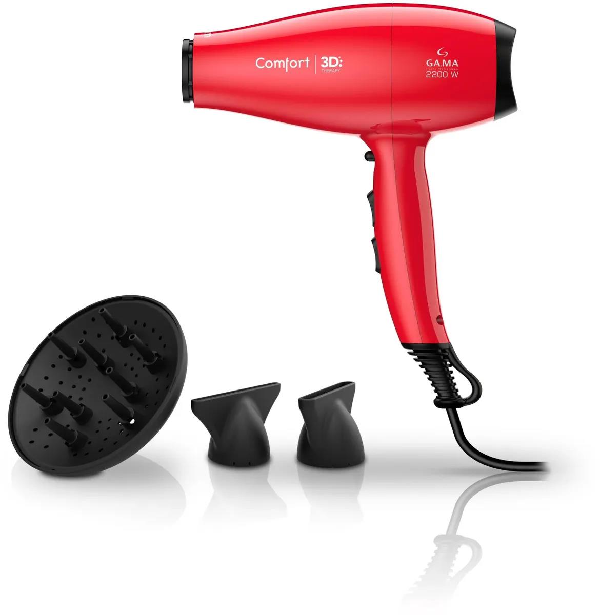 Изображение Фен GA.MA COMFORT 3D (2200 Вт /красный)