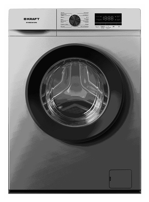 Изображение Стиральная машина Kraft KF-MBDS6109G, серый (фронтальная, 6 кг, 1000 об/мин )