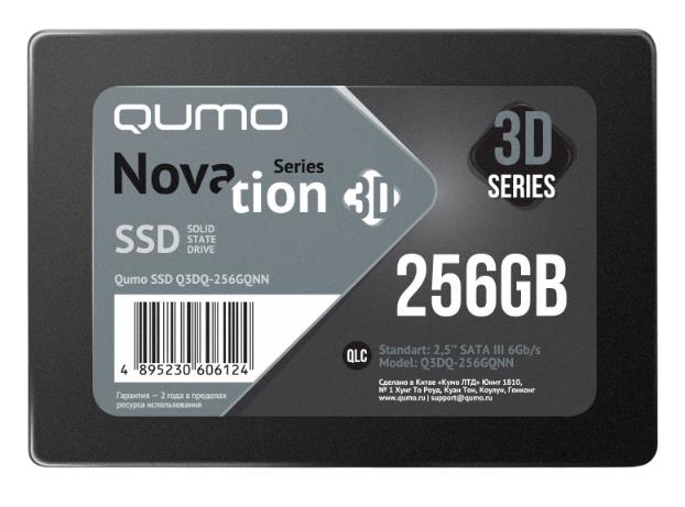 Изображение SSD диск Qumo Novation 3D 256 Гб 2.5" (Q3DQ-256GQNN)