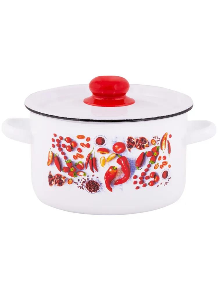 Изображение Кастрюля Appetite 1с16с/1 Паприка эмал цил (2,9 л )