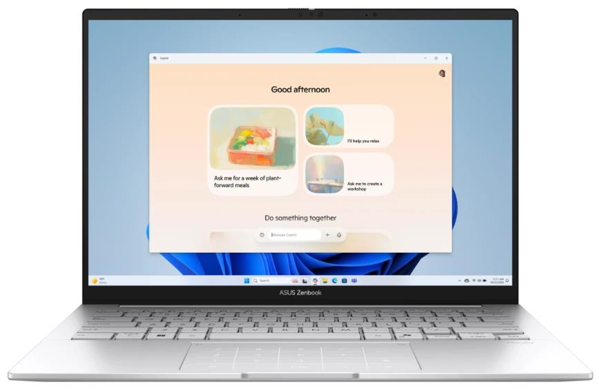 Изображение Ноутбук Asus UX3405CA Zenbook 14 (Intel 285H 2900 МГц/ SSD 1024 ГБ  /RAM 32 ГБ/ 14" 1920x1200/VGA встроенная/ Без ОС) (90NB14W4-M010B0)