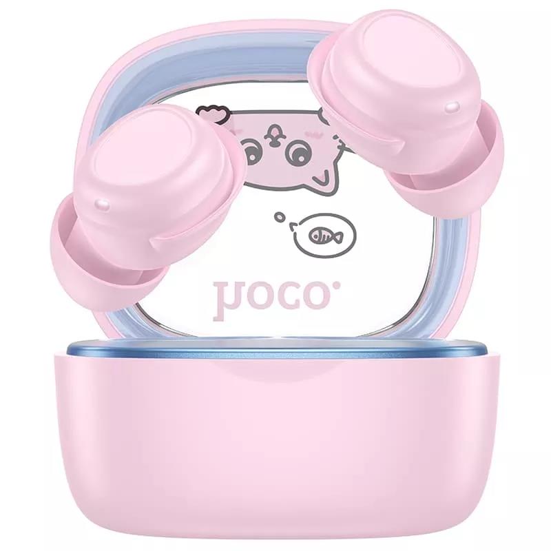 Изображение Bluetooth-гарнитура/наушники Hoco EW111 Friendly , Pink TWS (розовый)