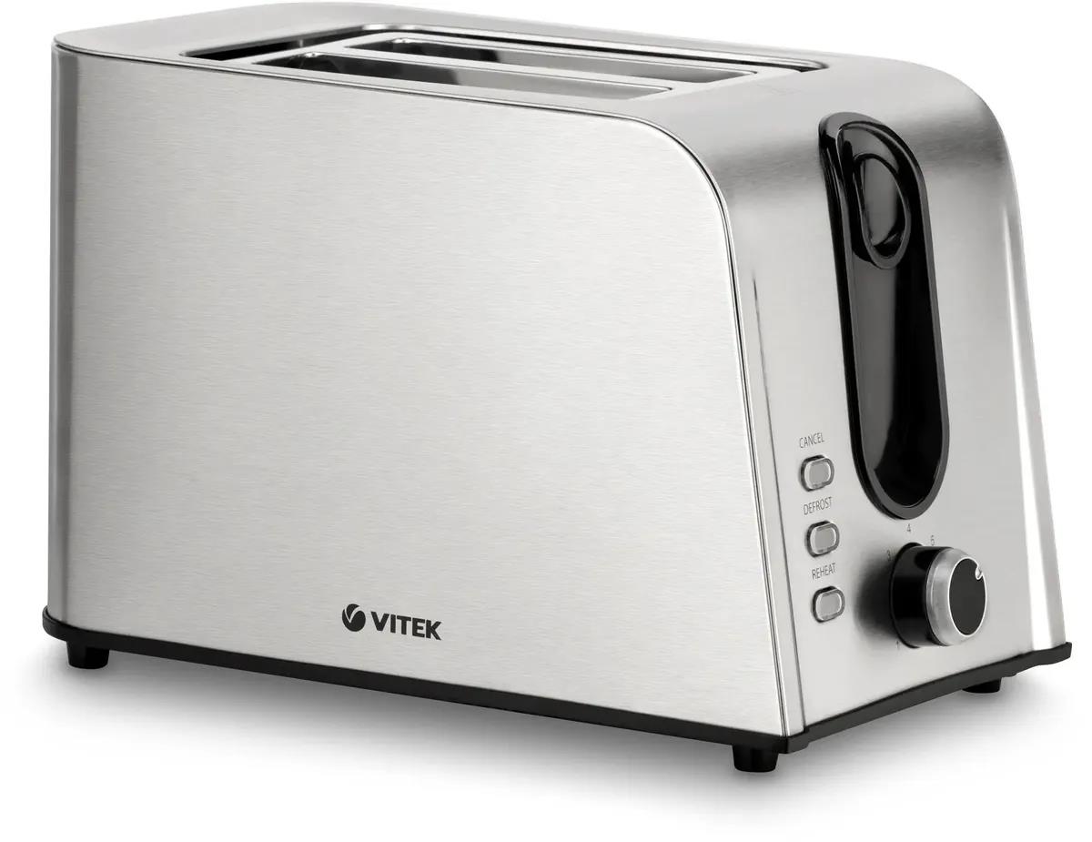 Изображение Тостер VITEK VT-1570 (800 Вт  стальной)