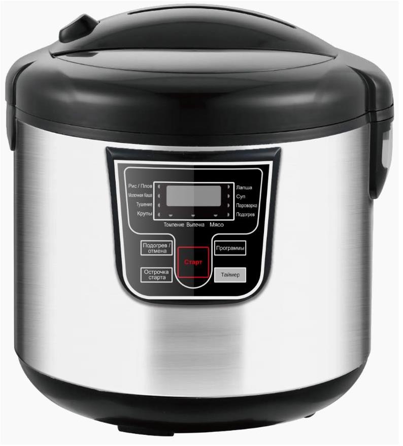 Изображение Мультиварка Renova C5-10SB1 (900 Вт/5 л /серебристый)