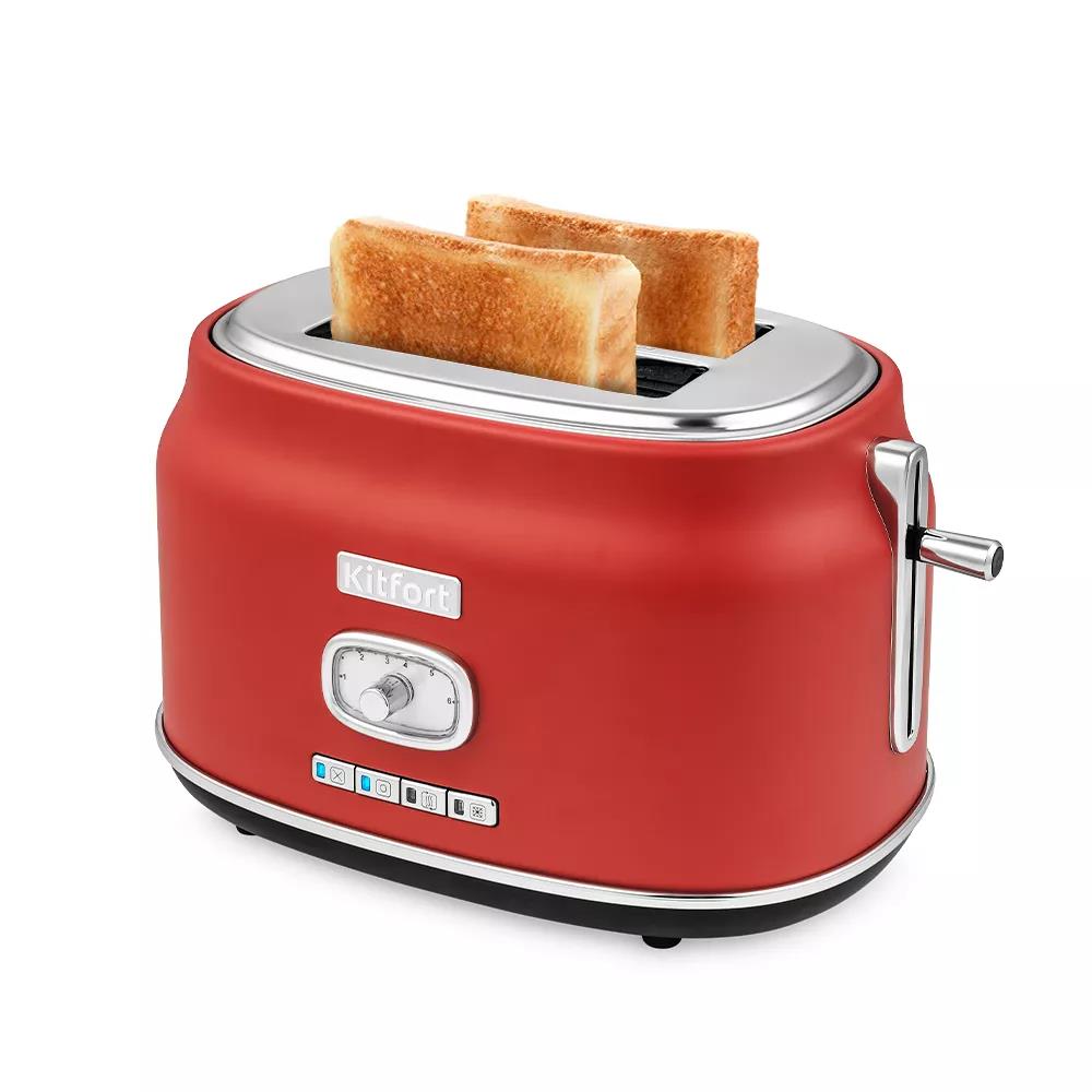 Изображение Тостер Kitfort КТ-2075-3 (815 Вт  красный)