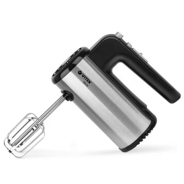 Изображение Миксер VITEK VT-1411, 1411-vt-02 (700 Вт /черный, серебристый)