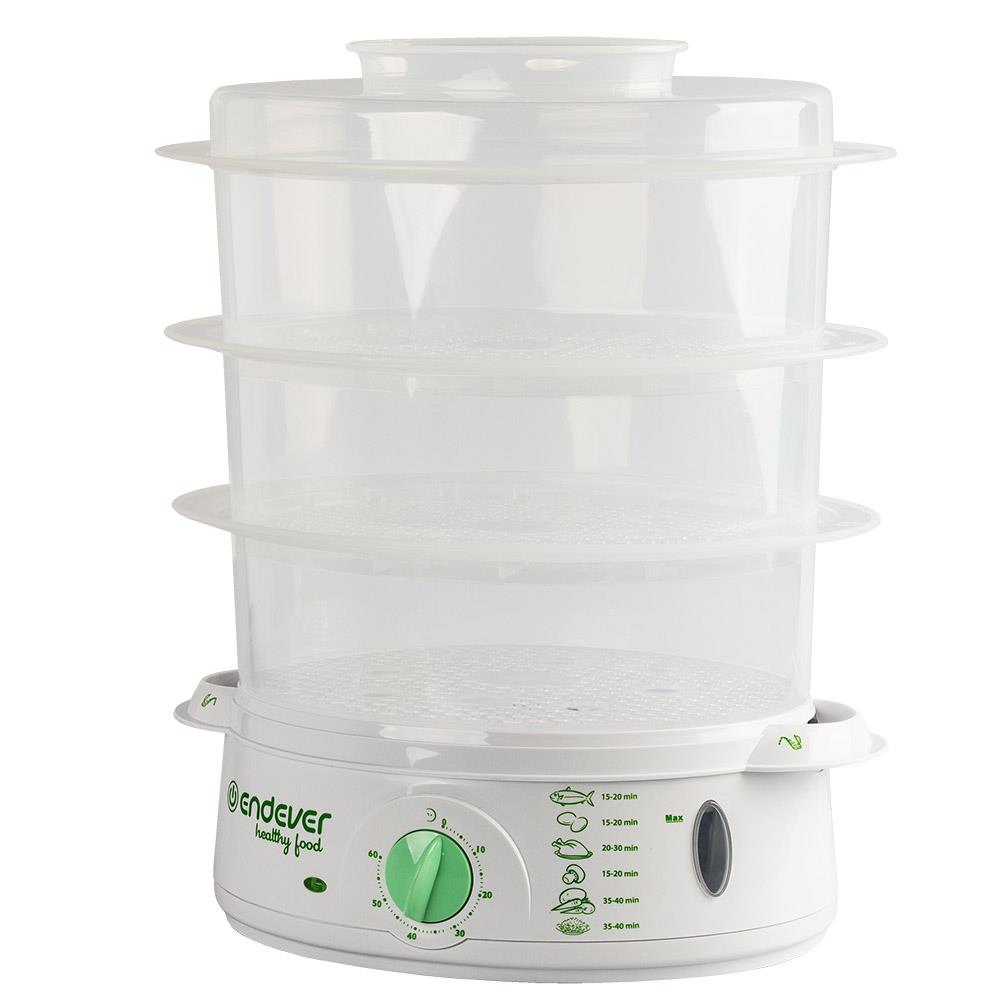 Изображение Пароварка Endever Vita-175 (зеленый, белый)