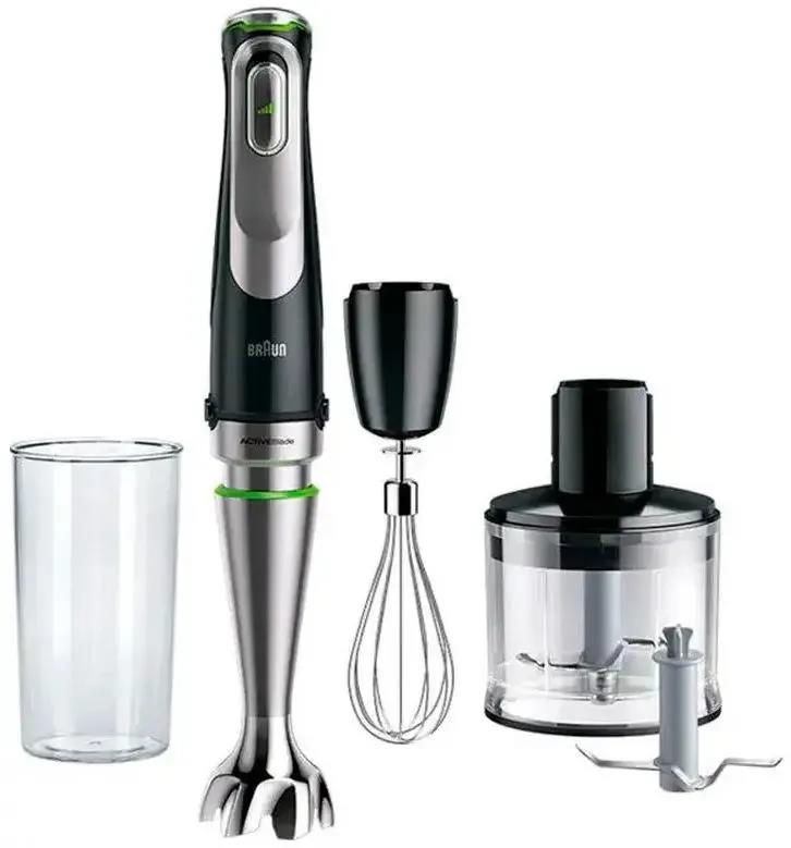 Изображение Блендер Braun MQ9135XI (погружной/1200 Вт/серебристый, черный)