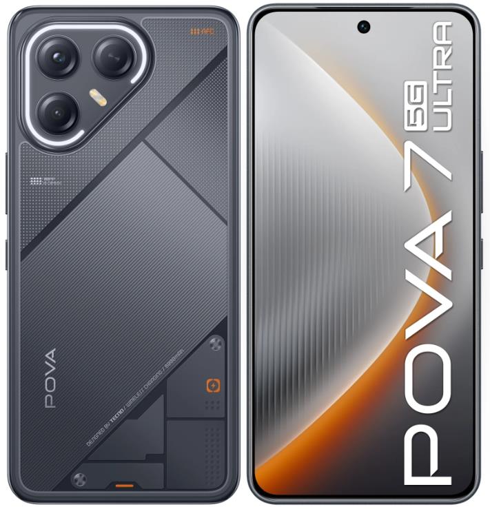 Изображение Смартфон TECNO Pova 7 Ultra 5G (256 Гб/12 Гб) черный