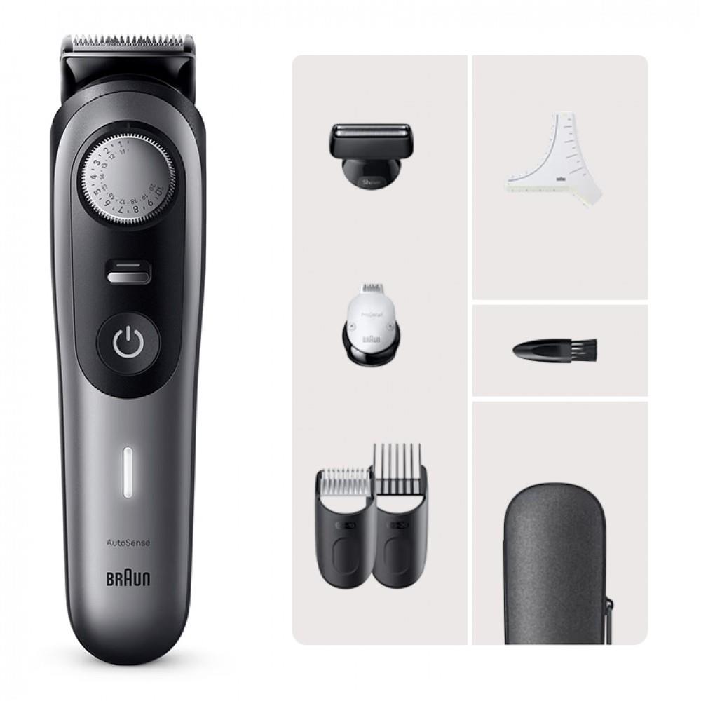 Изображение Триммер бороды и усов Braun BT9520, серый