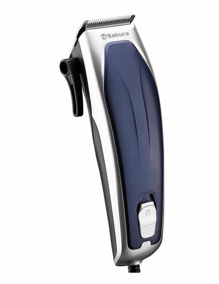 Изображение Машинка для стрижки  Sakura SA-5118BL, серебристый, синий