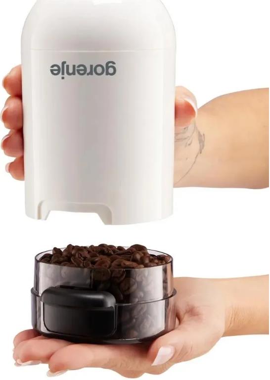 Изображение Кофемолка Gorenje SMK150SW 150Вт сист.помол.:одинарный нож вместим.:45гр (45 г/150 Вт /белый)