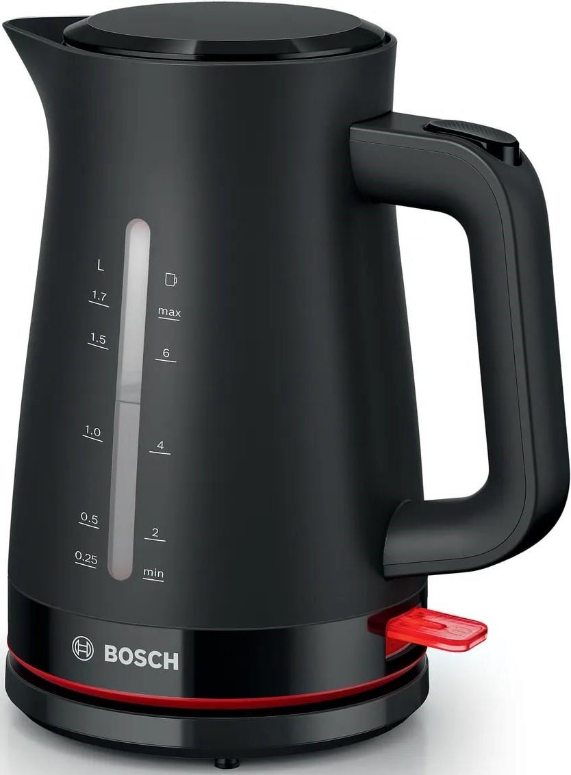 Изображение Электрический чайник Bosch TWK3M123 (2400 Вт/1,7 л /пластик/черный)