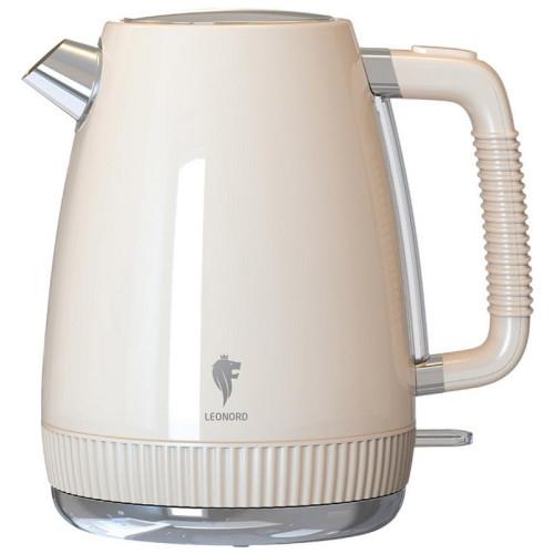 Изображение Электрический чайник Leonord LE-1546 (111160) (2200 Вт/1,7 л /нержавеющая сталь/бежевый)