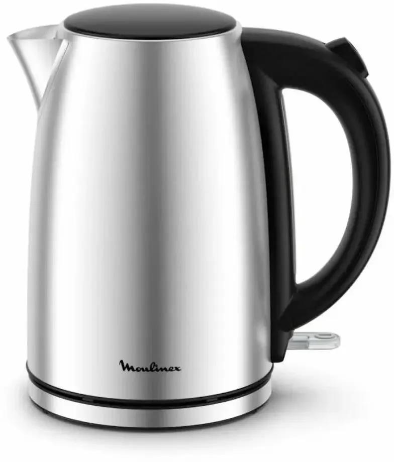 Изображение Электрический чайник Moulinex BY3R0DF0 (2200 Вт/1,7 л /пластик, нержавеющая сталь/черный, серебристый)