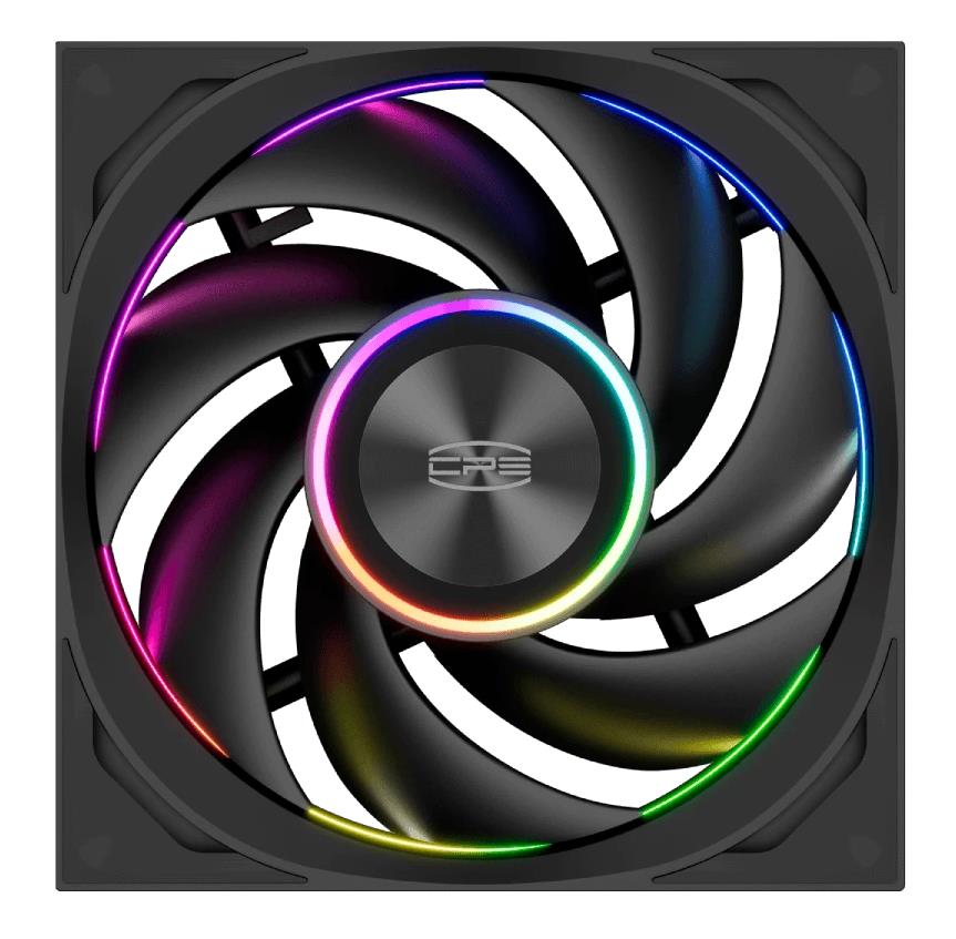 Изображение Вентилятор PCcooler F7 X120 ARGB Black (3000 об/мин , 120x120x25 мм,4-pin PWM)