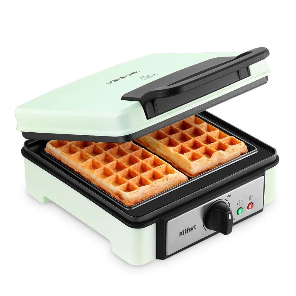 Изображение Вафельница Kitfort КТ-1693 (1200 Вт /мятный)