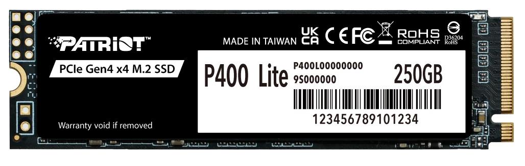 Изображение SSD диск Patriot P400 Lite 250 Гб 2280 (P400LP250GM28H)