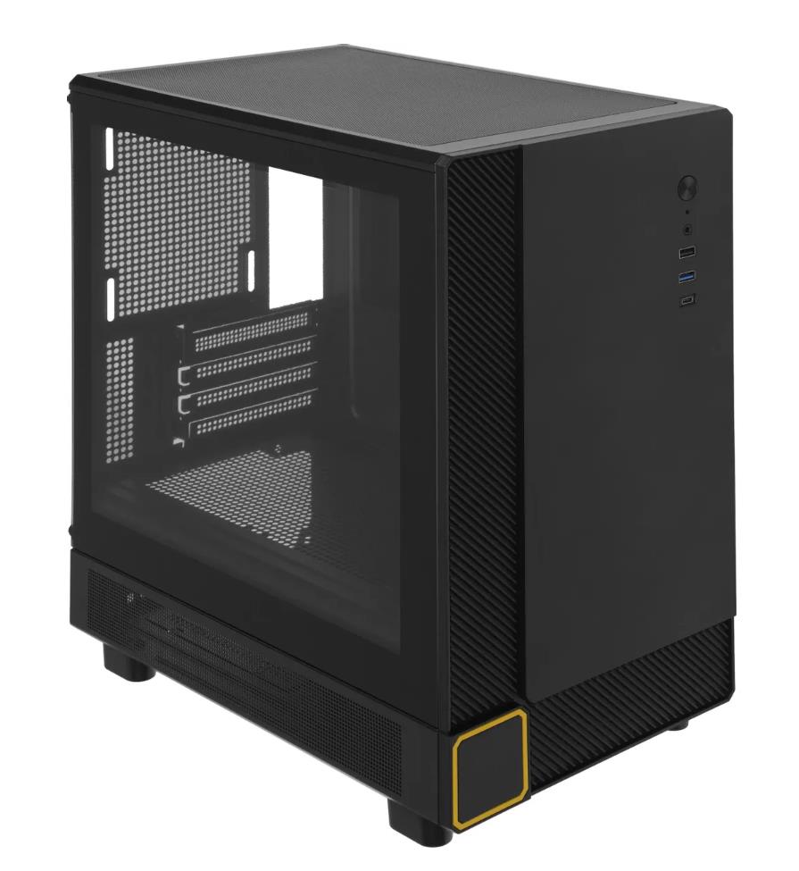 Изображение Корпус Accord ACC-M3302 Black (mATX, Mini-ITX, черный, без БП)/(ACC-M3302)