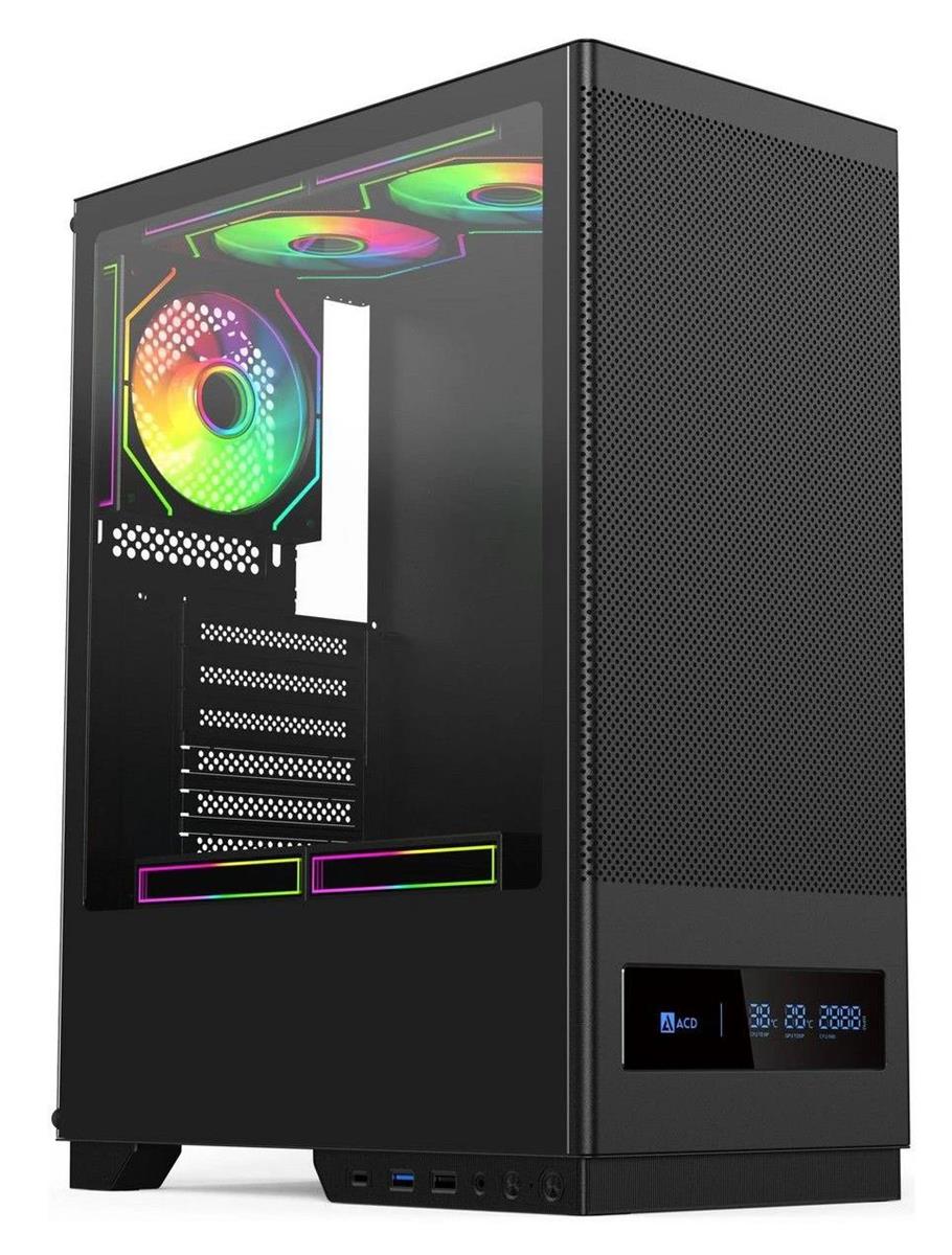 Изображение Корпус ACD Citadel 108DB Black (mATX, ATX, Mini-ITX, черный, без БП)/(AH-SI1G0-000)