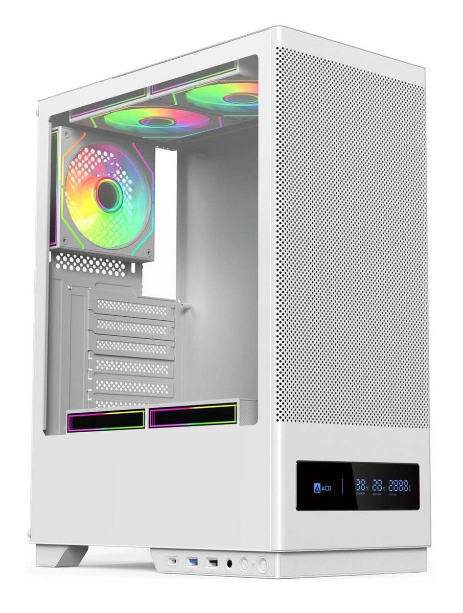 Изображение Корпус ACD Citadel 108DW White (mATX, ATX, Mini-ITX, белый, без БП)/(AH-SI1G0W-00)