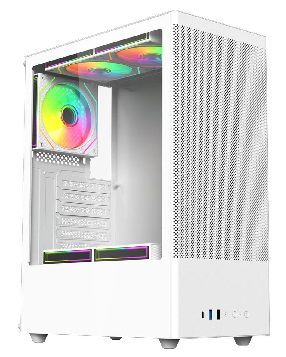 Изображение Корпус ACD Citadel 108W White (mATX, ATX, Mini-ITX, белый, без БП)/(AH-SI2G0W-00)