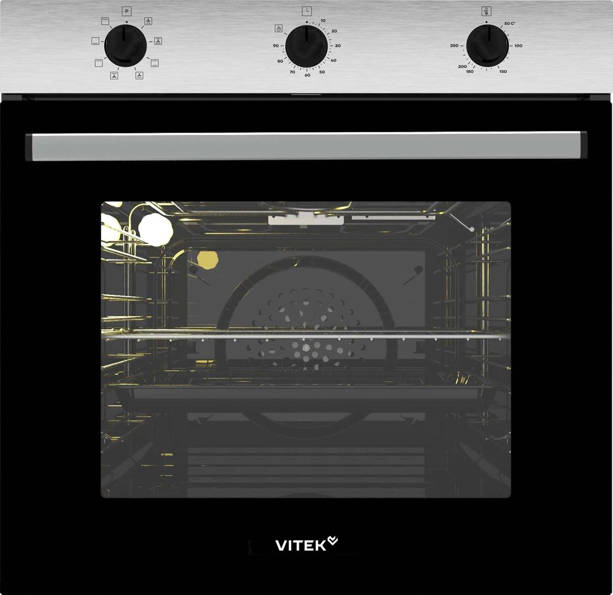 Изображение Духовой шкаф VITEK VEO 6380 IX (68 л , нержавеющая сталь)