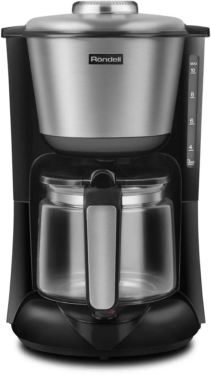 Изображение Кофеварка Rondell 1100-RE-01 серебристый/черный (капельная/1,25 л /1000 Вт )