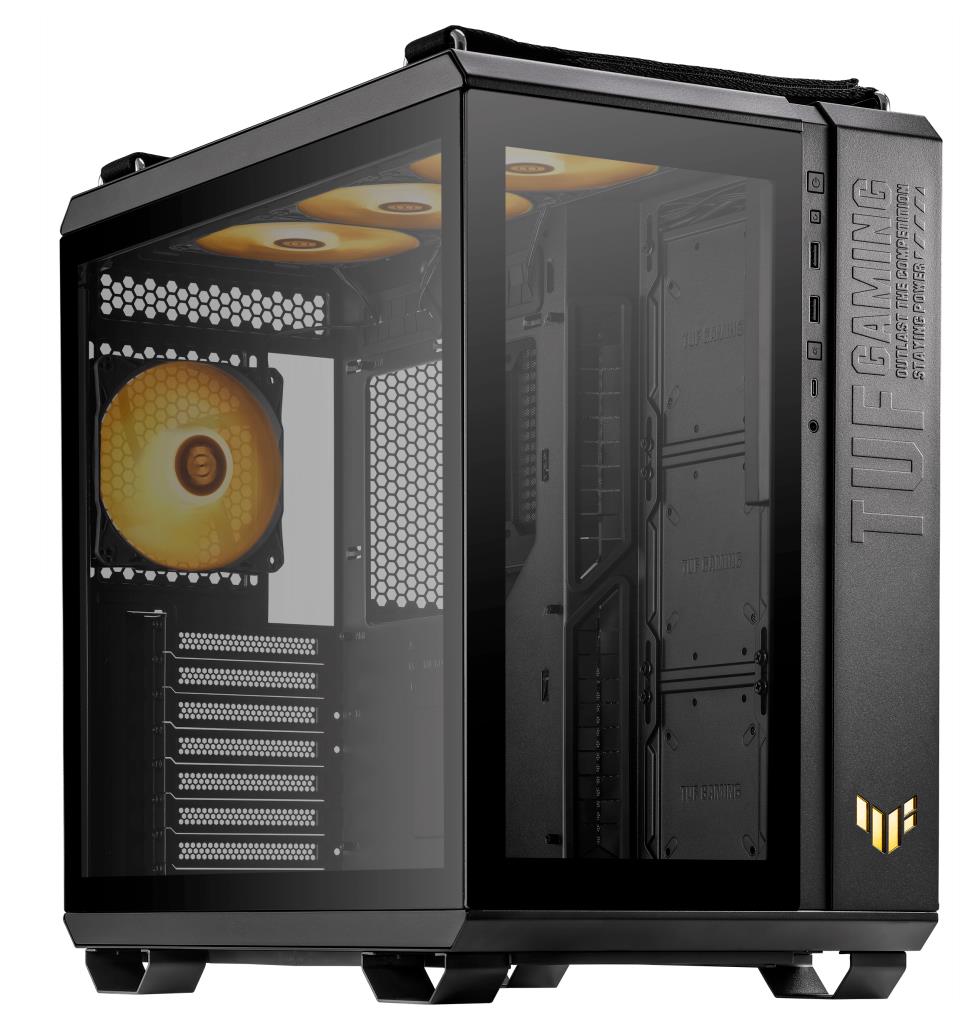 Изображение Корпус Asus TUF Gaming GT502 Plus Black (mATX, ATX, Mini-ITX, черный, без БП)/(90DC0090-B19010)