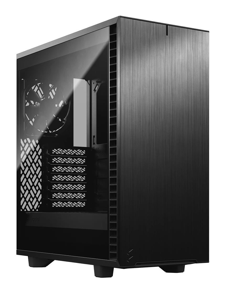 Изображение Корпус Fractal Design Define 7 Compact Black TG Light Tint (mATX, ATX, Mini-ITX, черный, без БП)/(FD-C-DEF7C-03)