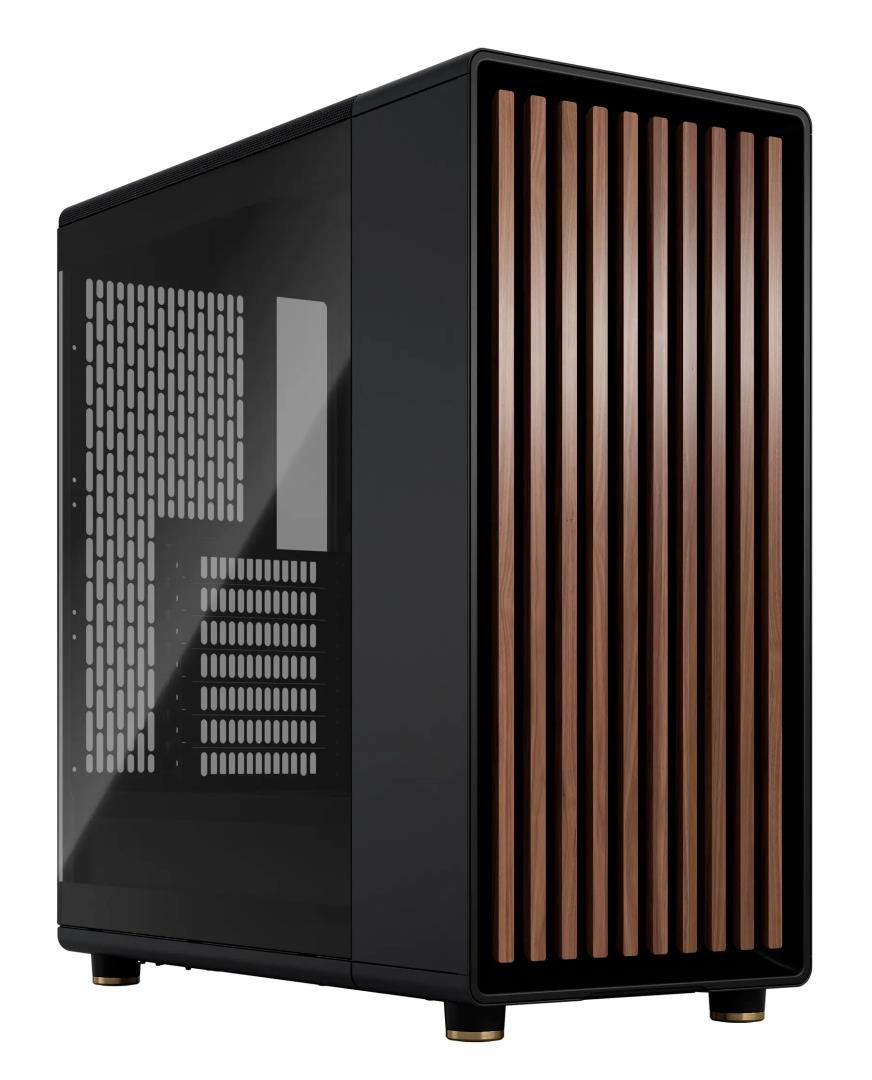 Изображение Корпус Fractal Design North Charcoal Black TG Dark (mATX, ATX, Mini-ITX, черный, без БП)/(FD-C-NOR1C-02)