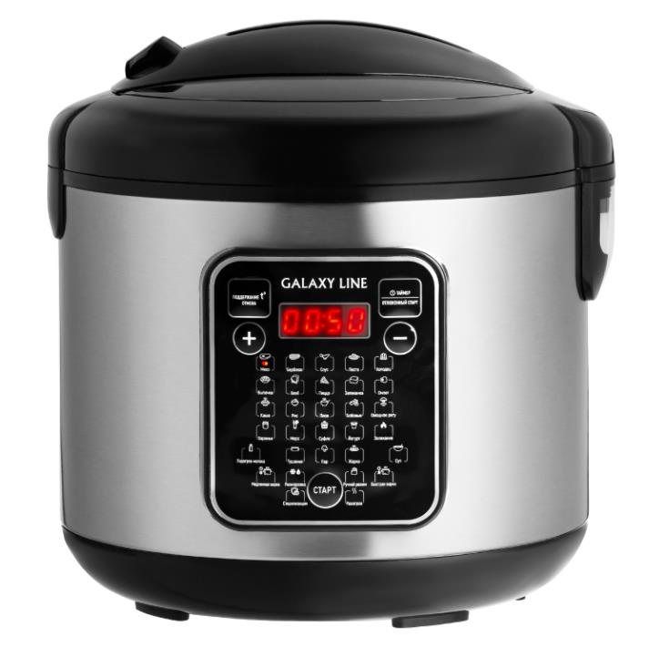 Изображение Мультиварка GALAXY LINE GL 2646 (1200 Вт/5 л /черный, серебристый)