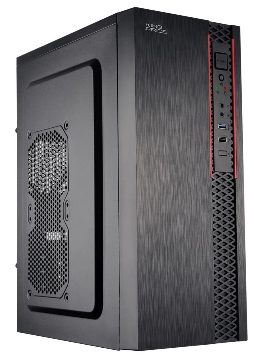 Изображение Корпус KingPrice KPCC-MD202 Black (mATX, ATX, Mini-ITX, черный, без БП)/(KPCC-MD202)