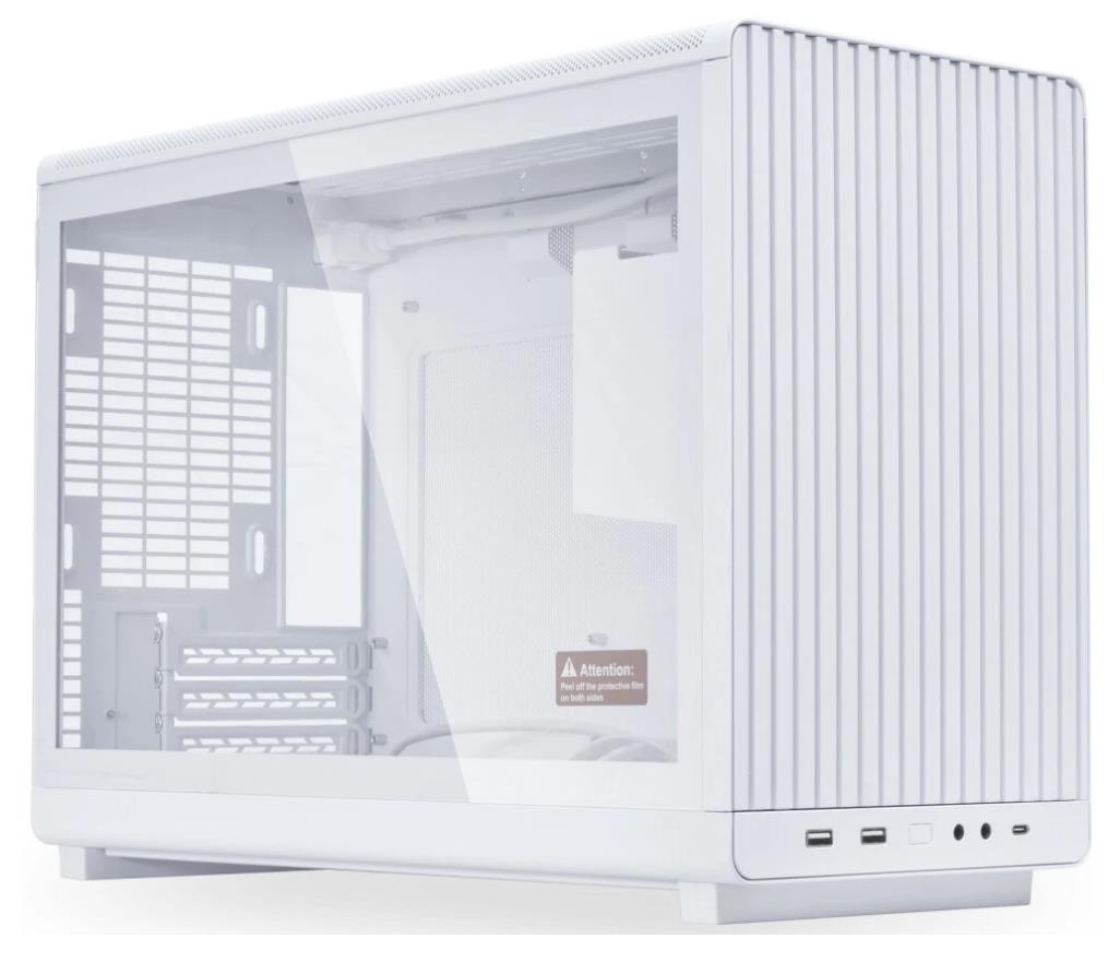 Изображение Корпус Lian Li A3-mATX TG White (mATX, Mini-ITX, белый, без БП)/(G99.A3W.10R)