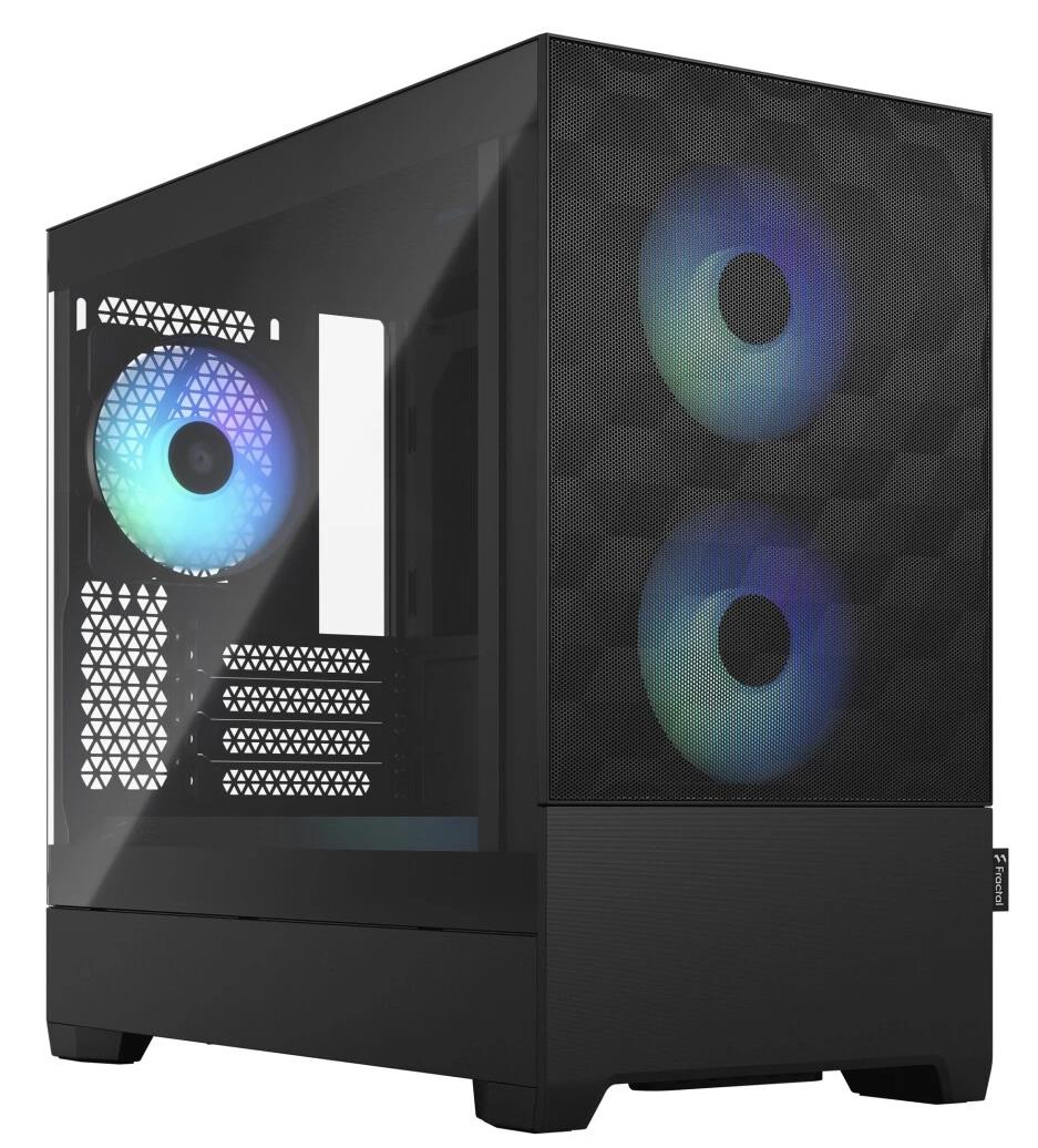 Изображение Корпус Fractal Design Pop Mini Air RGB Black TG Clear (mATX, Mini-ITX, черный, без БП)/(FD-C-POR1M-06)